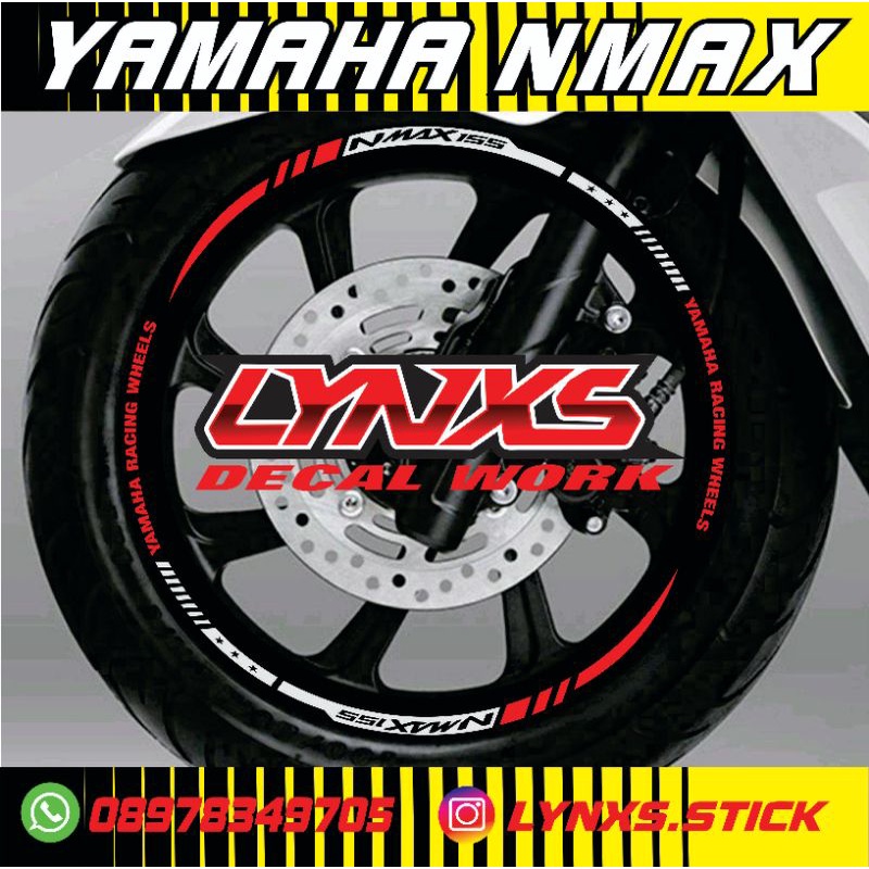 cutting Lis velg Yamaha nmax fullset