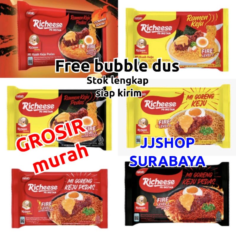 READY Indomie RAMEN Indomie takoyaki Mie RICHICKEN Richeese Goreng keju level 0,3,5 |Ramen keju level 0,3,5| Mie sedaap korean cheese buldak| Indomie kebab rendang