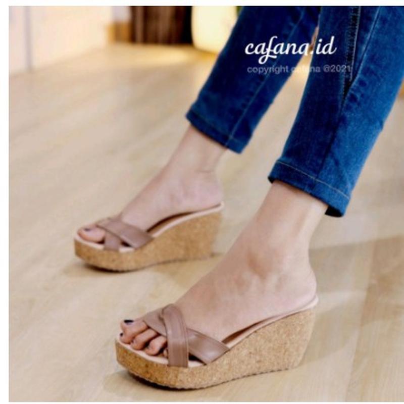 Sandal Wedges Wanita Emory Azharya 77Emo5198 Emorystyle Ori Original Brand Branded Terbaru Sandal We