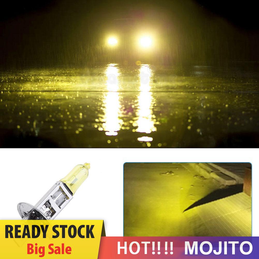 MOJITO 1pc H1 12V 55W 3000K Yellow Quartz Glass Car Xenon Head Lamp Halogen Bulb