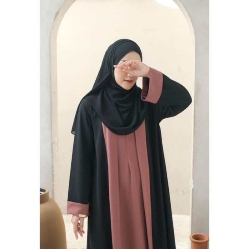 Haura abaya rose Taupe by Alareta (new)