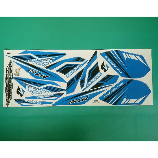 Stiker motor vixion nvl mt150 biru