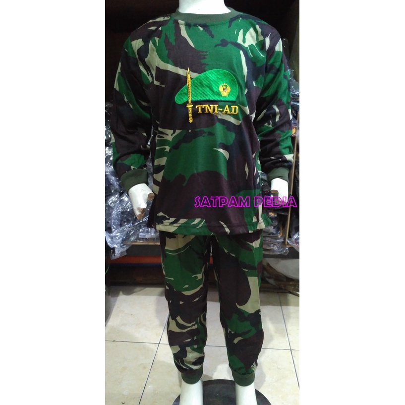 Kaos Anak Gambar TNI AD Loreng - Kaos Anak TNI AD