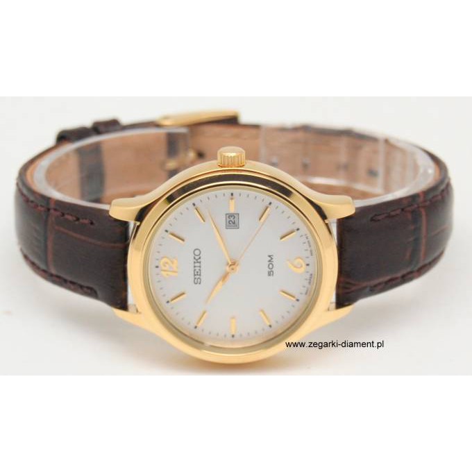 Seiko Ladies SUR790P1 Quartz Gold Polished Case | Jam Wanita SUR 790