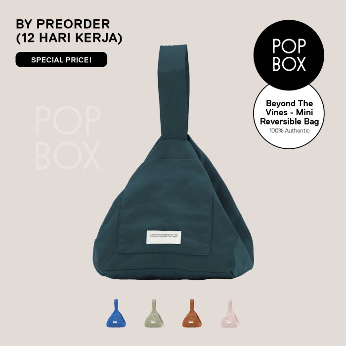 Beyond The Vines Mini Reversible Bag Preorder - Blue/Cream On Sale