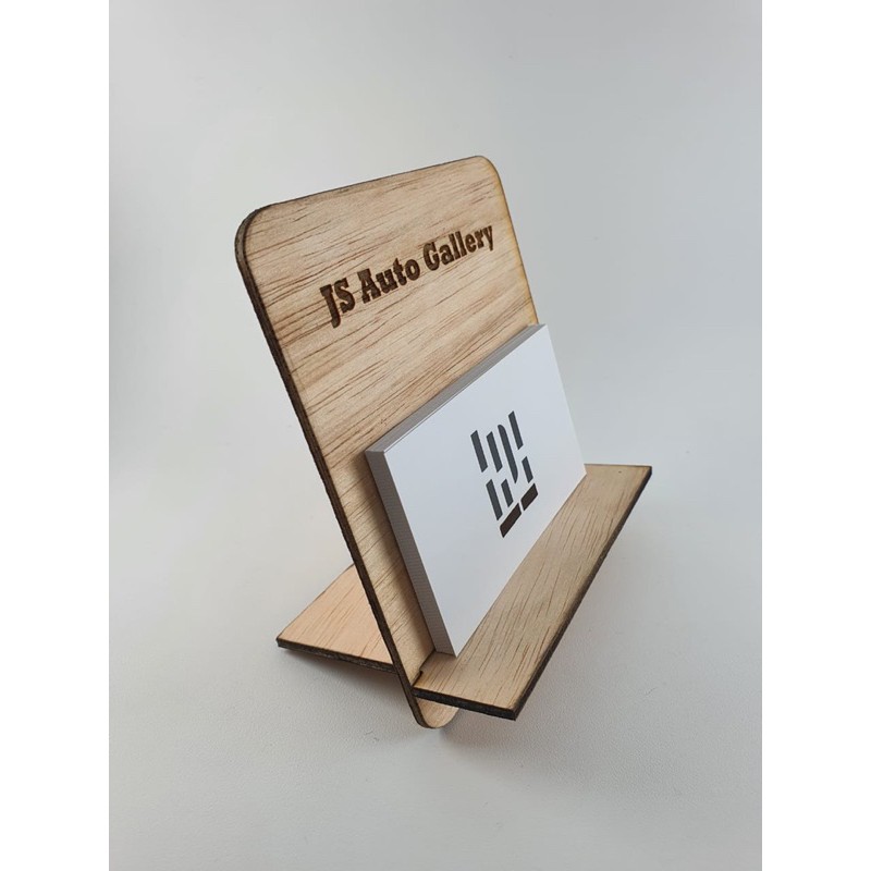 TEMPAT KARTU NAMA KAYU / WOODEN NAME CARD HOLDER / STANDING NAME CARD