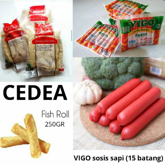 

Paket Fishroll Cedea 250gr + Sosis Sapi Vigo 15s