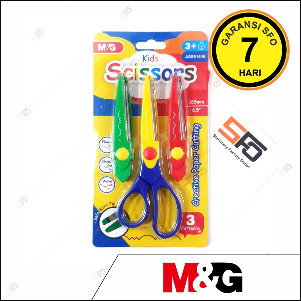 

Gunting Gerigi M&G ASS91446 - Zig Zag Paper Cutting Scissor