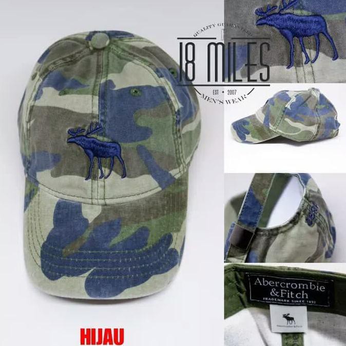 Topi Baseball Abercrombie Fitch ARMY 2 Warna Import UNISEX