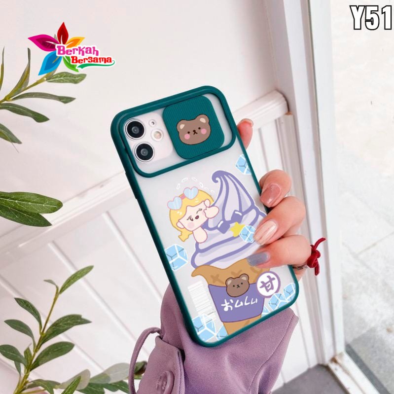 SS078 SOFTCASE SLIDE KARAKTER  VIVO Y21 Y21S Y33S Y15S Y01 Y12 Y15 Y17 Y20 Y12S Y20S Y30 Y50 Y30I Y91 Y51 Y91C Y1S BB6814