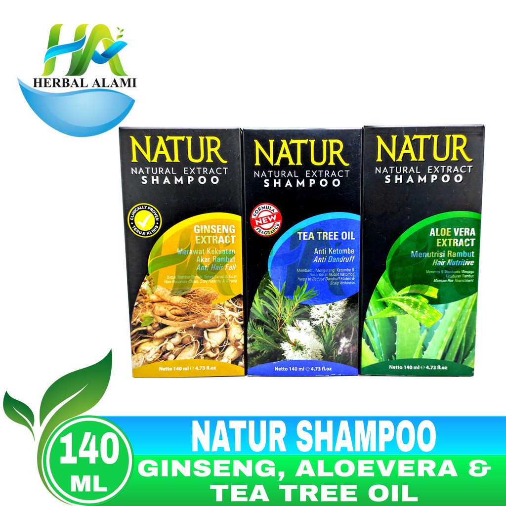 Natur Natural Extract Shampoo 140ml - Natur Shampoo