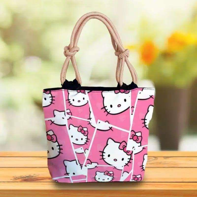 Tas Tote tali sumbu printing karakter totebag by zellshop