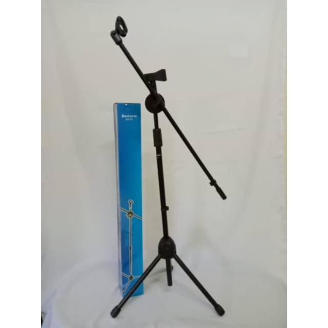 Stand mic lantai kaki 3  tripot mic kualitas bahan bagus