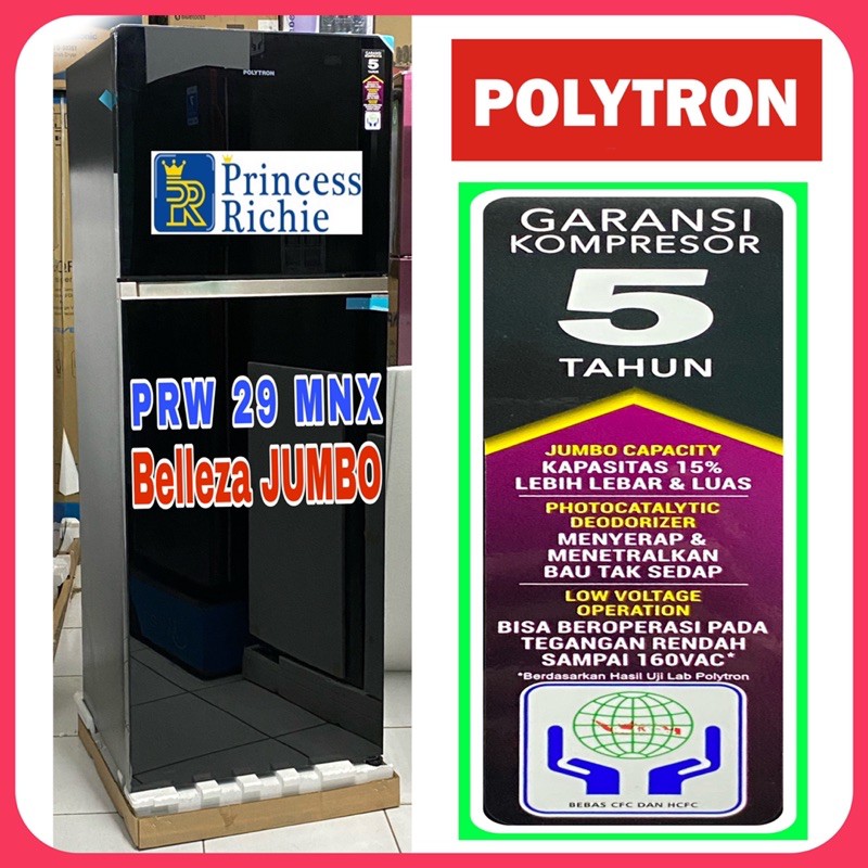 kulkas Polytron Belleza Jumbo PRW 29 MNX