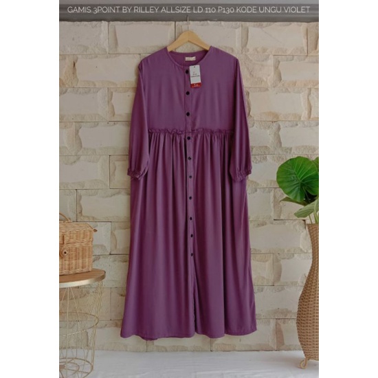*Gamis 3point*By Rilley/ original/ branded/ matahari..super nyaman