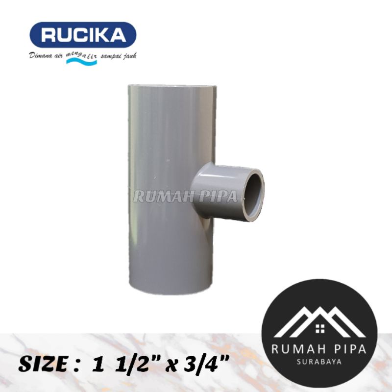 Verlop Tee 1 1/2" x 3/4" AW / Reducer Tee 1 1/2" x 3/4" AW