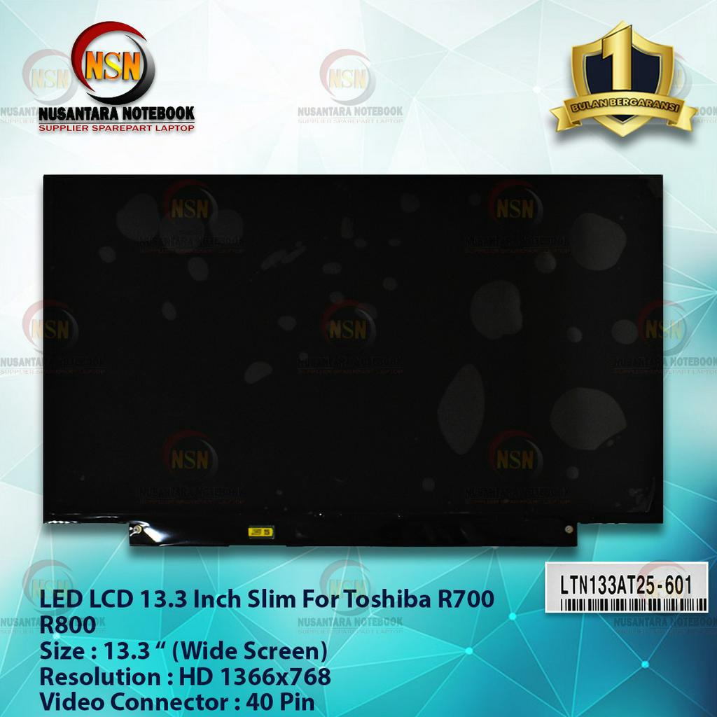 LCD LED 13.3 Inch Slim For Toshiba R800 R700 LTN133AT25-601