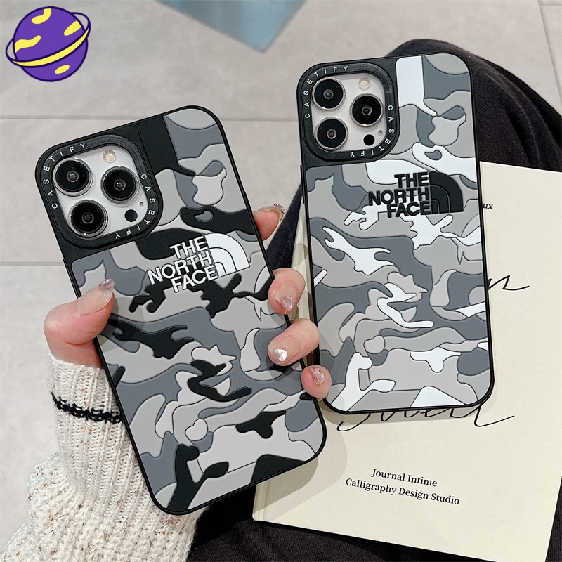 Casing Silikon Motif Camo 3D Untuk iPhone 11 12 13 14 Pro X XS MAX XR