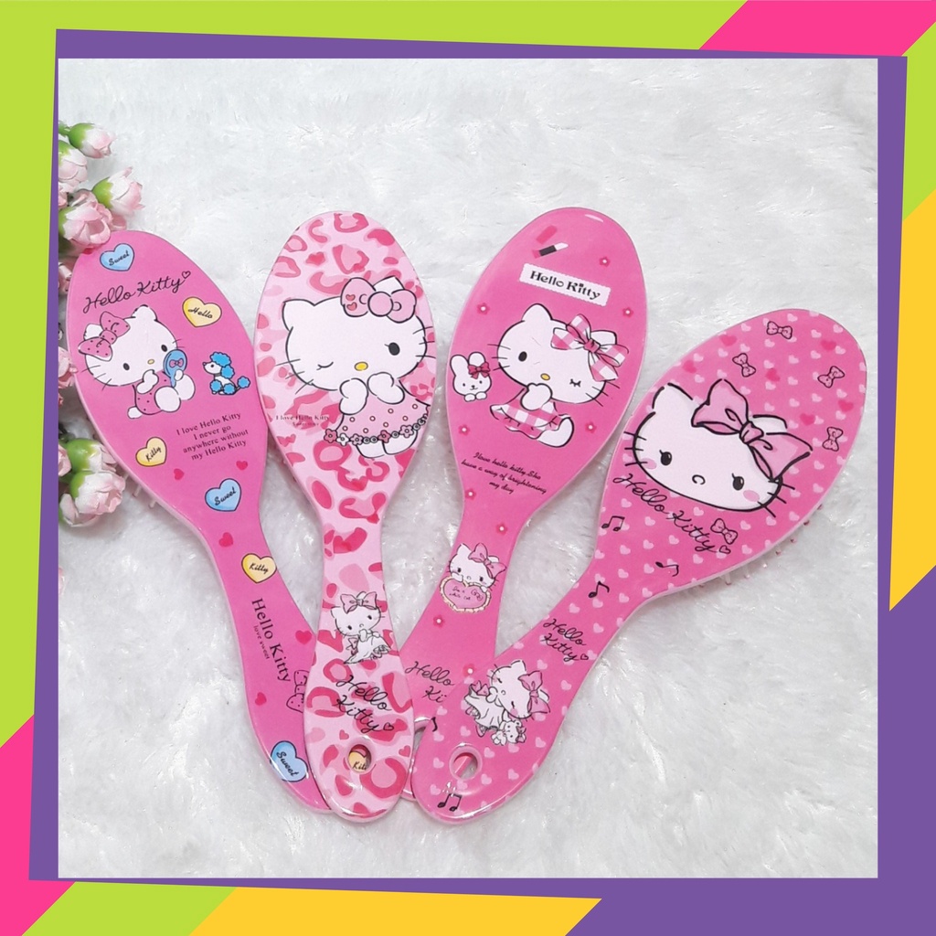 1314SRBD1 / Sisir rambut anak perempuan anti statis / Karakter Hello Kitty