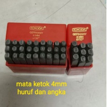 mata obeng ketok set 4mm-letter punch & number punch-mata ketok 4mm
