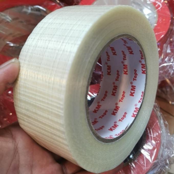 

[ varostore90 ] Lakban Serat Filament Tape KM 2" x 50m - isolasi serat pengikat barang