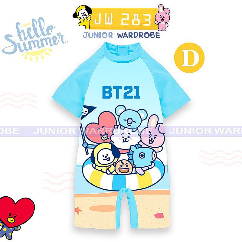 NEW JW 283-D Baju Renang BT21 Blue