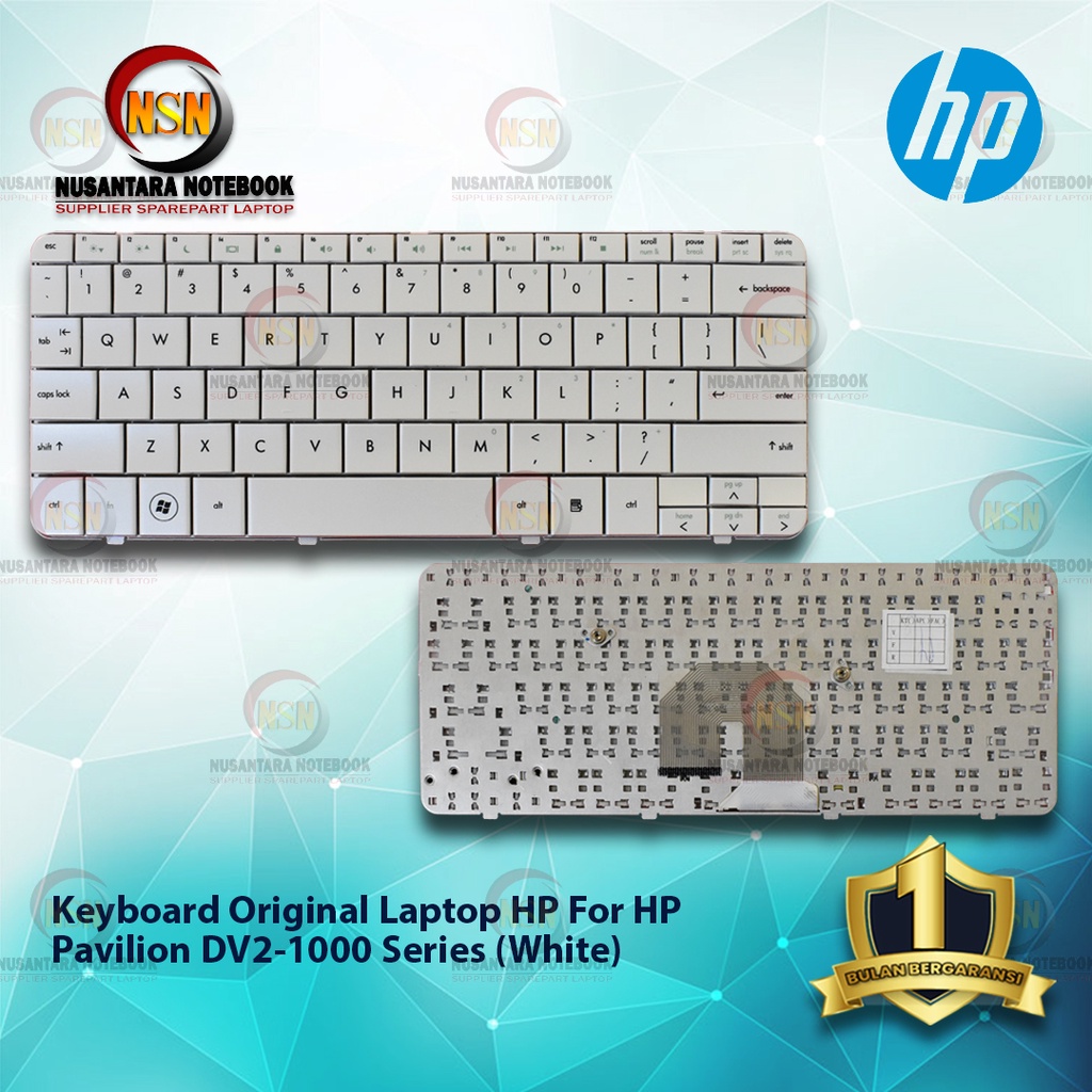 Keyboard Laptop HP Pavilion DV2-1000 Series White