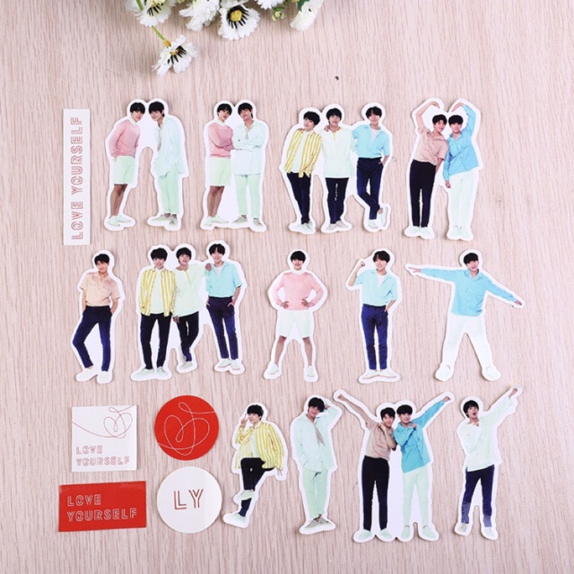 [BS] BISA COD KPOP BTS BT21 Sticker Stiker Love Yourself - KP047