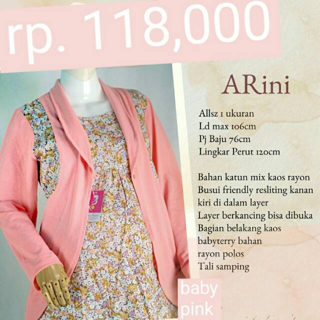 Baju hamil menyusui kekinian bolero AHS108 baju atasan ibu hamil