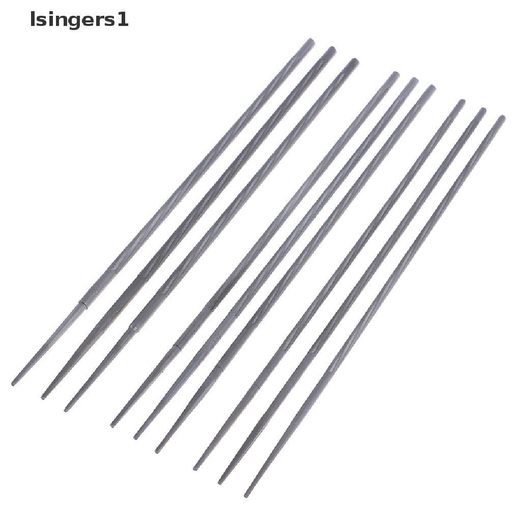 (lsingers1) 3pcs Alat Pengasah Rantai Gergaji Mesin Bentuk Bulat