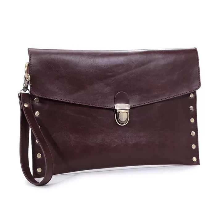 Tas Tangan Kulit Handbag Slim Clutch A4
