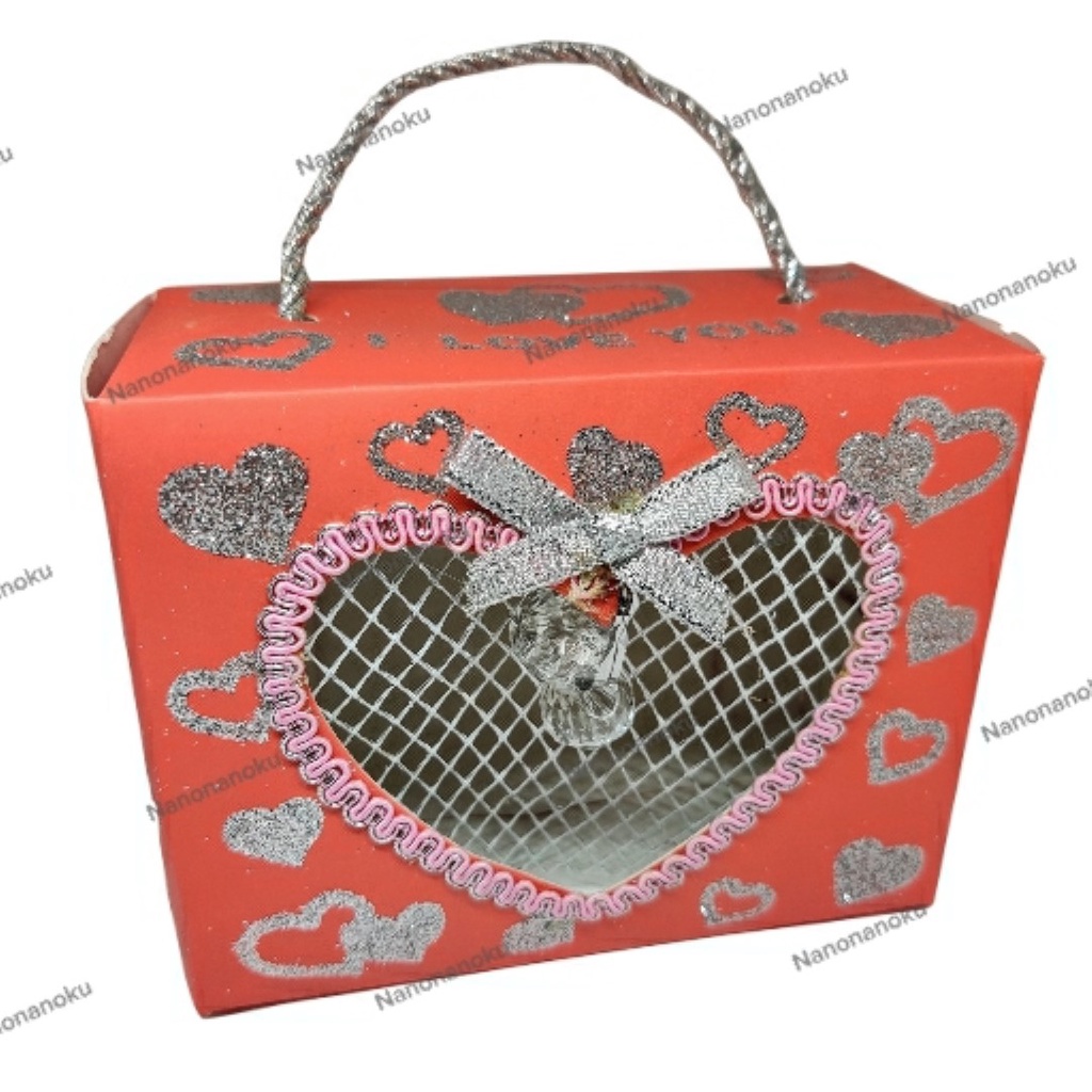 

Paperbag Tenteng Kecil LOVE GLITTER Goodie Bag Tas Souvenir Mini