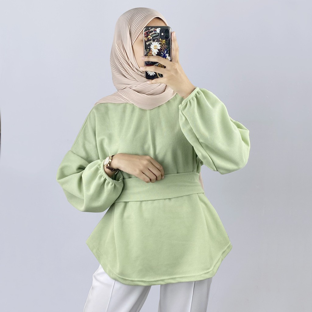 BEFAST - ZEC OOTD Wanita Blouse VAHIDE / Aprilia Blouse / Blouse Wanita Unik / Blouse Terbaru