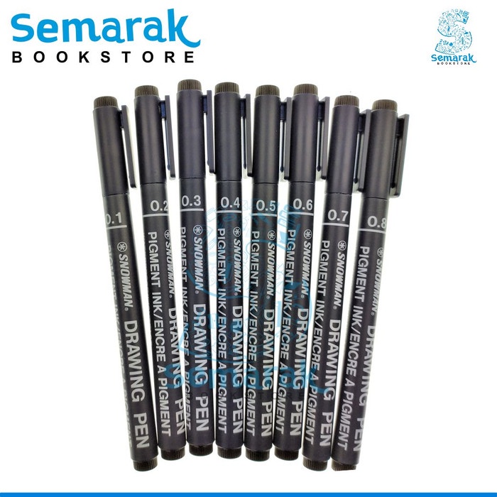 

Pendrawing- Snowman 700 Drawing Pen 0.1/0.2/0.3/0.4/0.5/0.6/0.7/0.8 - 1 Pack - 0.1 -Drawing-Pen.