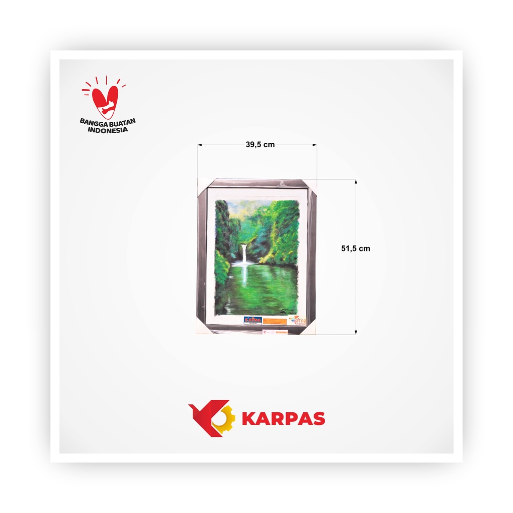 LUKISAN PEMANDANGAN AIR TERJUN