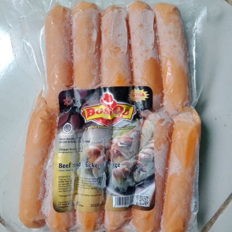 

Big Sosis Jumbo Bakar BossQu Daging Ayam Kemasan 500gr isi 11 pcs