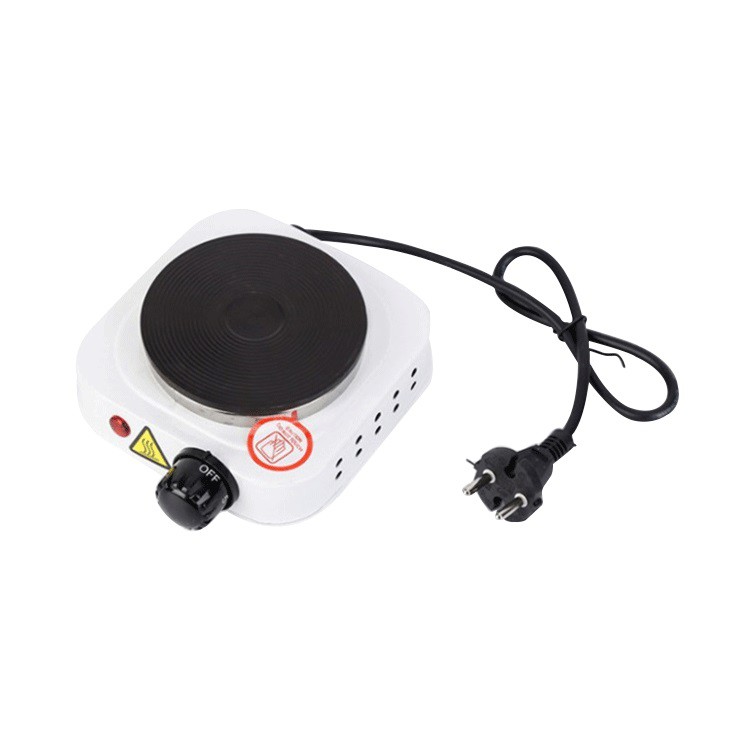 Taffware Kompor Elektrik Pemanas Air Kopi Susu Minuman Mini Heater Stove Pot 500W - HP-500A - White