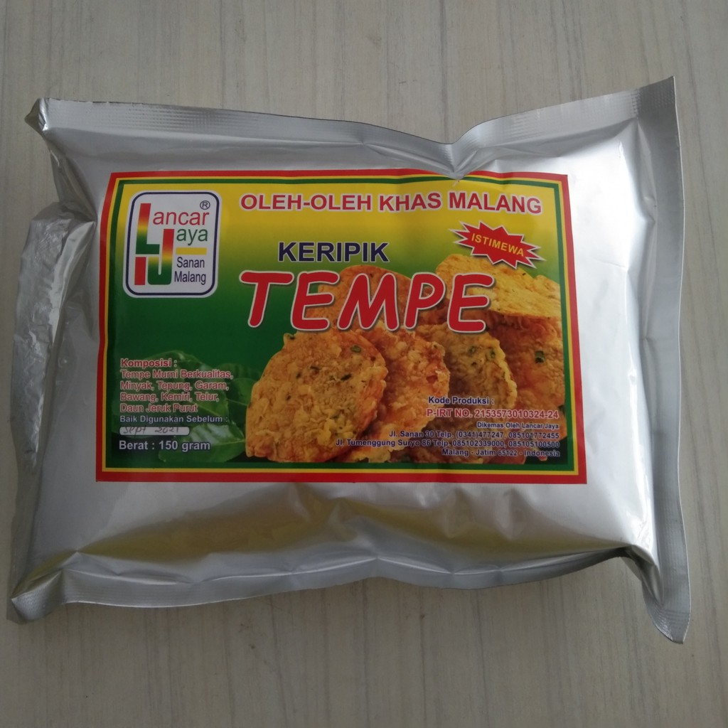 

Kripik Tempe Original Lancar Jaya khas Malang Foil