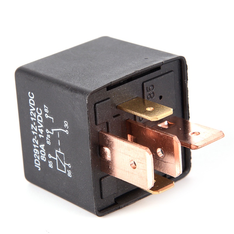 {LUCKID}Waterproof 12V Relay DC SPDT 80A 5 Pin Car Changeover Automotive ON/OFF Relay