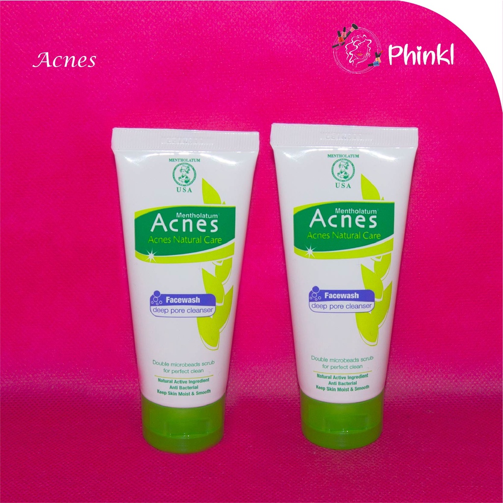 `ღ´ PHINKL `ღ´ a̳c̳n̳e̳s̳   Acnes Natural Care Face Wash sabun cuci muka untuk mengobati jerawat