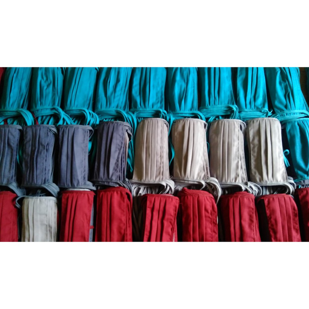 LUSINAN MASKER TALI SAMBUNG BAHAN OXFORD/LUSIN