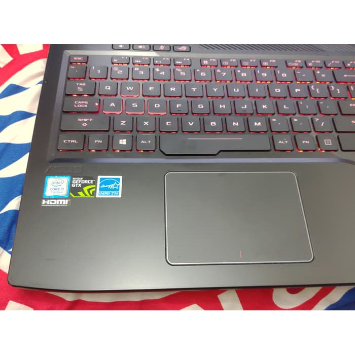 BERKUALITAS ASUS ROG GL503VD # i7 8GB GTX1050 Win10  BAGUS