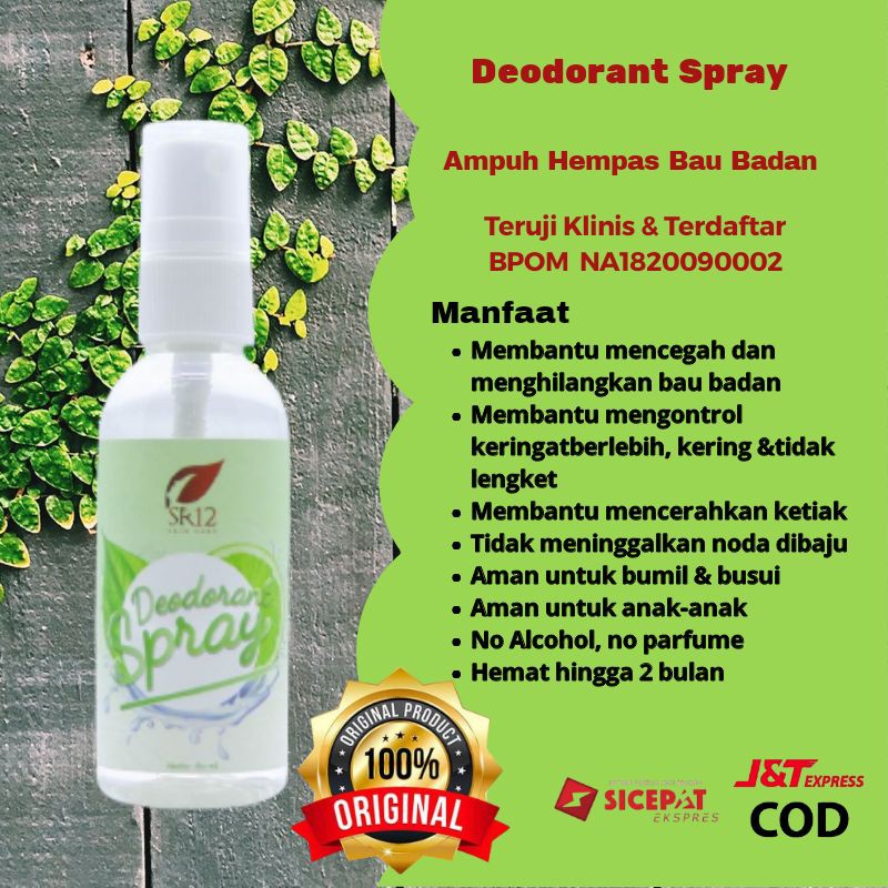 Penghilang Bau Badan Terampuh Herbal/Pencerah Ketiak / Obat Ketiak Basah / Deodorant SR12
