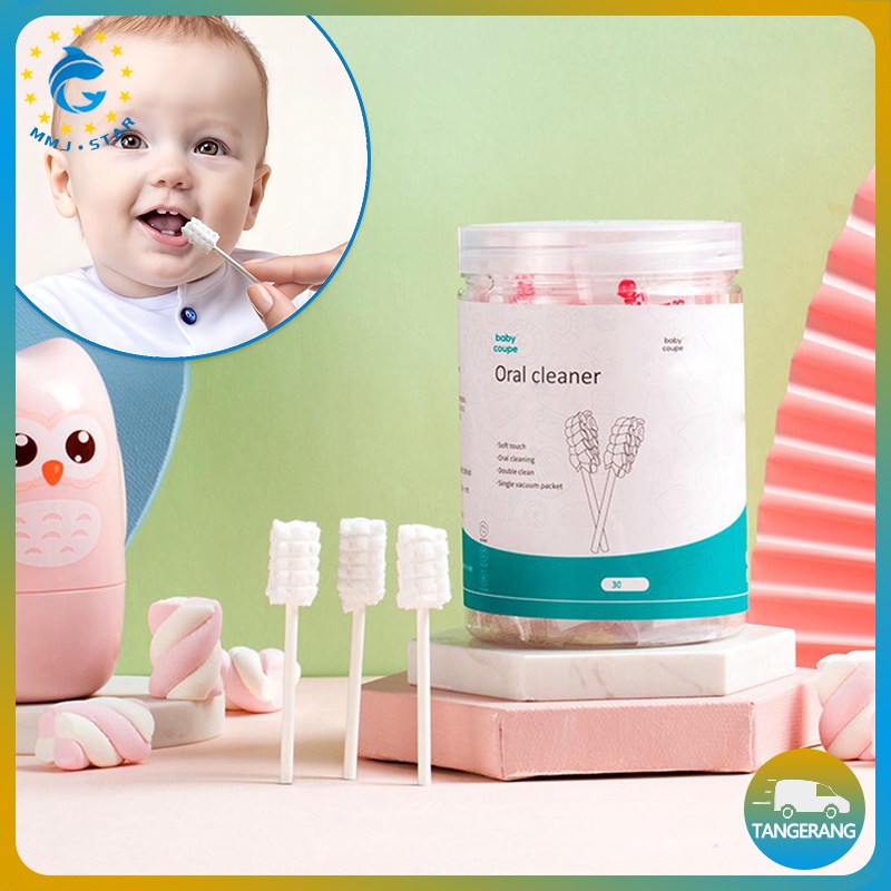 【30PCS-SET】Kapas Batang Sikat Gigi Sikat Bayi/Pembersih Lidah Mulut Bayi/Baby Oral Cleaner Stick