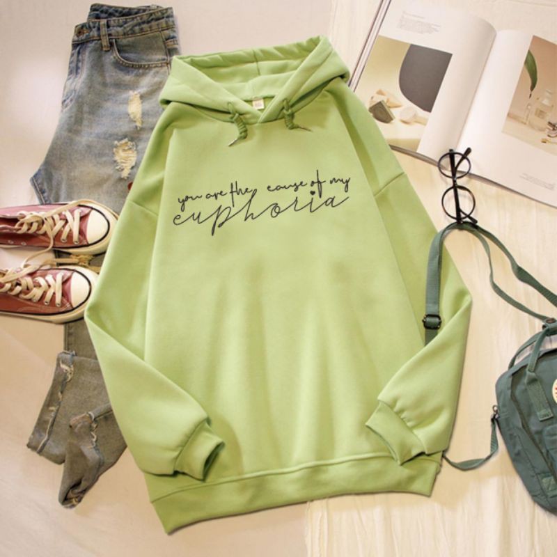 EUPHORIA HOODIE WANITA PRIA TERMURAH TERLARIS'