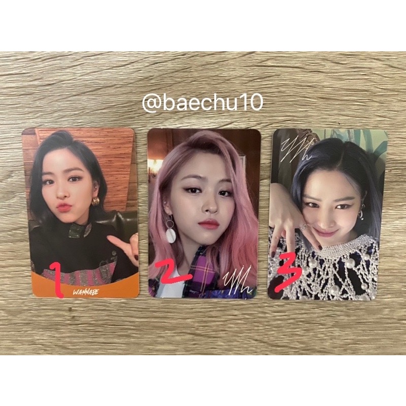 ITZY PHOTOCARD RYUJIN WANNABE IT’z Me