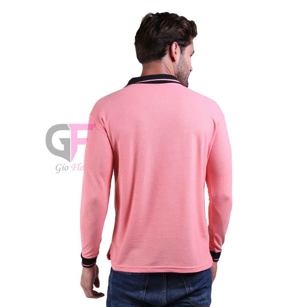 GIOFLO Baju Berkerah Cowok Kaos Polo Shirt Terbaru Salem Tua / PLS 52