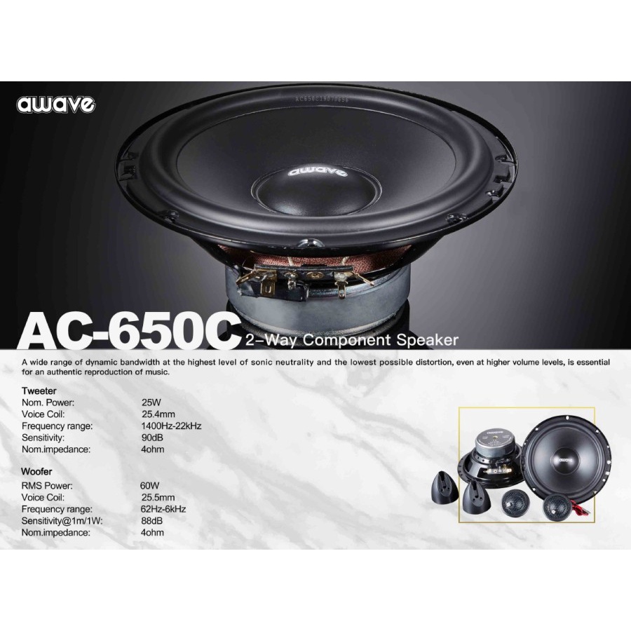 AWAVE Speaker 2 ways AC-650C