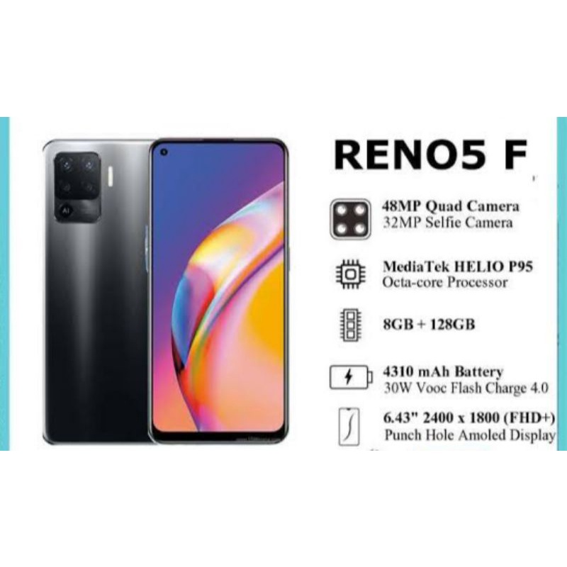Handphone Oppo Reno 5F Ram 8GB - Rom 128GB