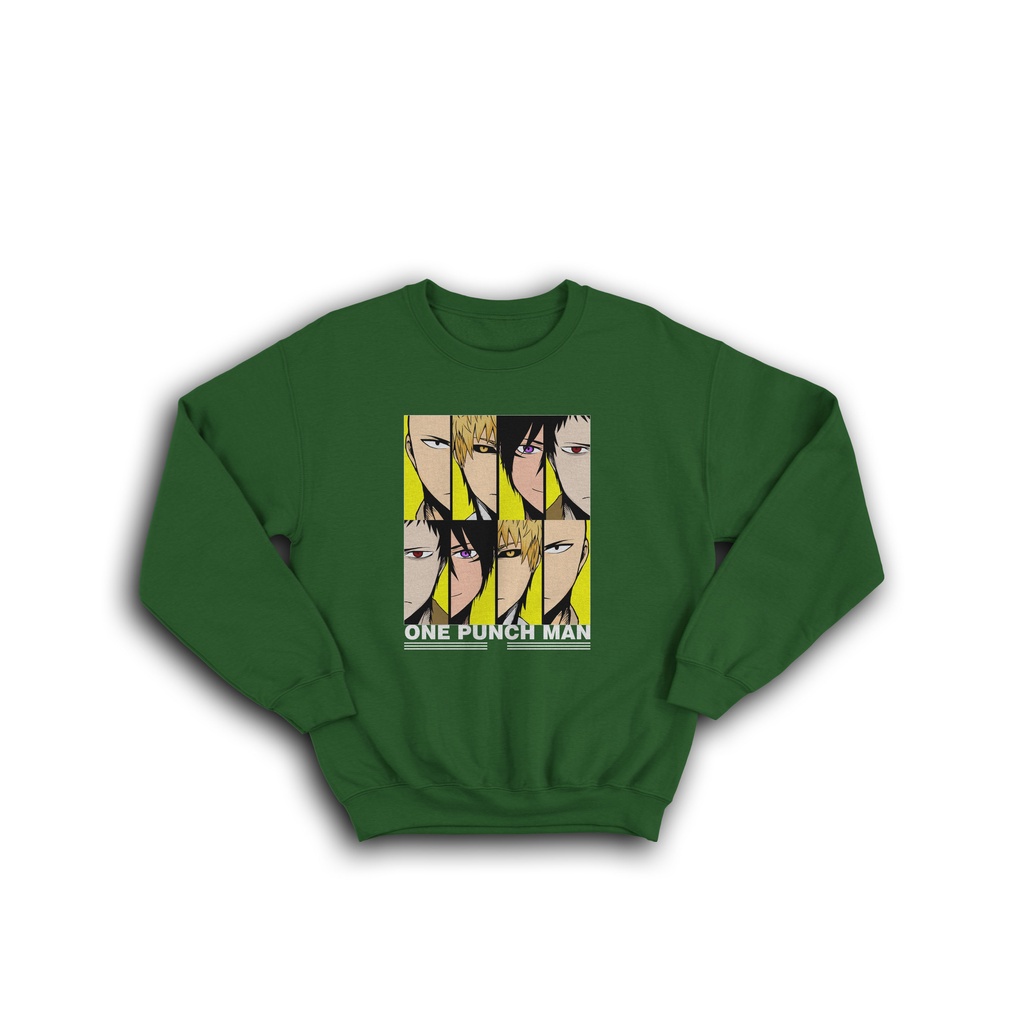 NEW CREWNECK SWEATER ANIME FULL ONE PUNCH MAN